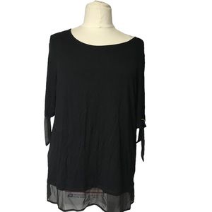 Ellen Tracy Black Pull Over Plus Sz Top szXXL NWT